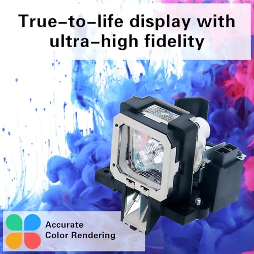 Image of PK-L2210U Replacement Projector Lamp Bulb for JVC DLA-RS40 DLA-X9 DLA-RS30 DLA-F110 DLA-RS40U DLA-X3 DLA-X7 DLA-RS50 DLA-RS60 DLA-RS45U DLA-RS45 DLA-RS55 DLA-X70R Projector with Housing