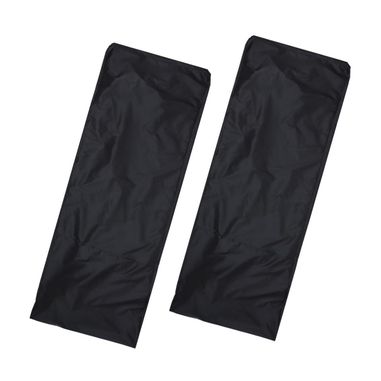 Housse de Chaise Imperméable 2 Pièces en Polyester Noir pour Extérieur