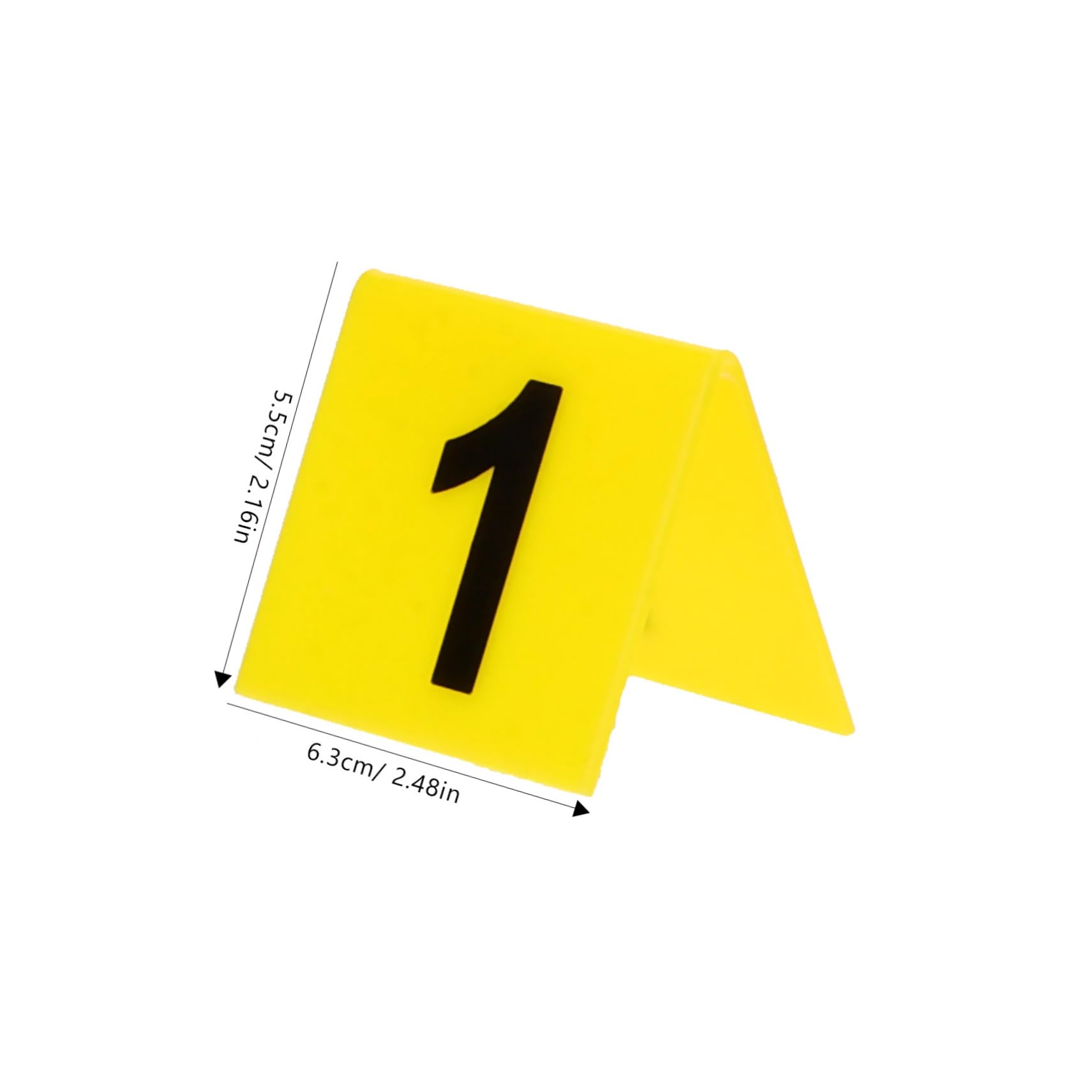 Garneck Versatile Table Number Holders 10pcs Acrylic Number Markers for Restaurant Banquet Wedding Events