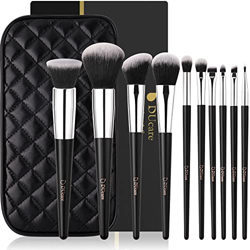 DUcare Makeup Brushes Set 10Pcs Professional Makeup Brushes with Cases