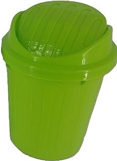 Desktop Mini Trash Can Rubbish Bin with Swing Lid (GREEN)