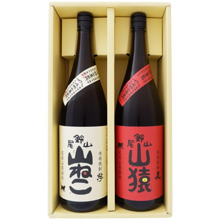 2本セット 尾鈴山 山猿 麦焼酎 山ねこ 芋焼酎 1800ml 一升瓶 未開封 Amazon.co.jp: 焼酎セット 山猿 麦 1800ml 尾鈴山蒸留所 と 山ねこ 芋