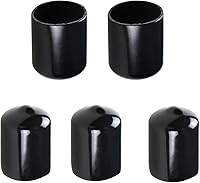 Vista 7 de Aopin Cubierta de tapa de extremo redondo de goma de 1.06 pulgadas (1.063 in), protectores de rosca de tornillo de PVC flexible de tubería