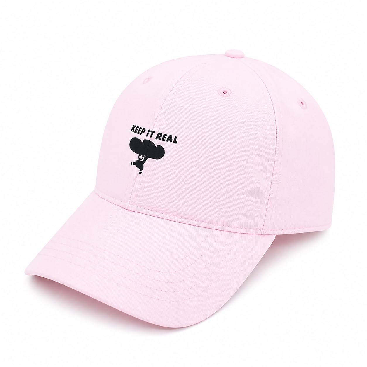 Monologue Series Baseball Cap (Pink) – Stylish Lightweight Cotton Cap for Casual & Outdoor Use-image-41