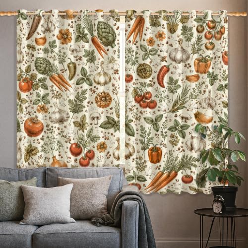 Rideaux occultants rustiques tomates carotte ail maison - 5