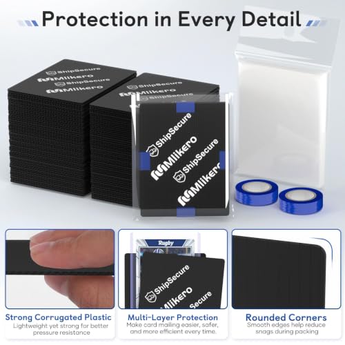 120 Trading Card Shipping Protectors, 3.5"x4.5" Card Protector, Black by Mlikero - Used condition - Image 4