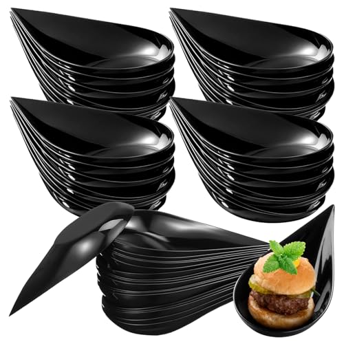 QIWEIS Tropfenförmige Vorspeisenschalen 50 Stück Fingerfood Schalen...
