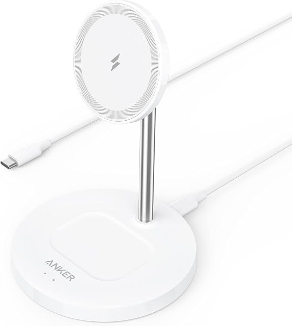 Anker Wireless Charging Stand, PowerWave 2-in-1 Magnetic Stand Lite with 5 ft USB-C Cable, Charging Stand Only for iPhone 13/13 Pro /13 Pro Max /13 Mini / 12/12 Pro and AirPods 2/Pro (No AC Adapter)