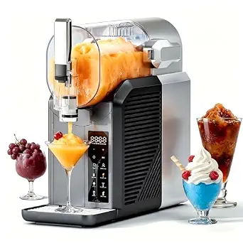 Slushie Machine, 68oz Frozen Drink Maker with 6 Presets, Self-Cleaning, No Ice Needed