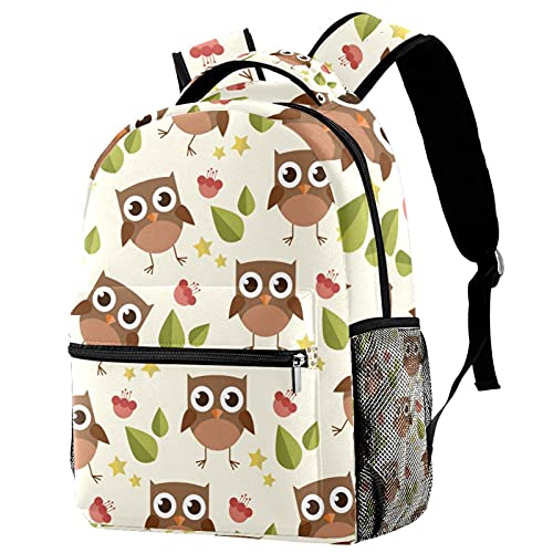 Sac à dos de voyage hiboux enfant porte-bouteille fille garçon