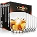 Vivocci Unbreakable Tritan Plastic Rocks 12.5 oz Whiskey & Double Old Fashioned Glasses | Thumb Indent Glassware | Ideal for Bourbon & Scotch | Perfect For Homes & Bars | Dishwasher Safe | Buy 6 Pay 5