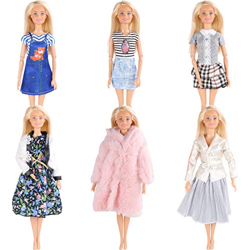 Sotogo 47 Pieces Doll Clothes And Accessories For 11.5 Inch Girl Doll Include 16 Sets Doll Outfits/Winter Coat/Jacket/Fashion Dresses/Top And Pants/Party Gown And 10 Pairs Shoes #TOP3