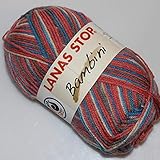  Lanas Stop Bambini Estampado Ovillo de Color Coral Cod. 213