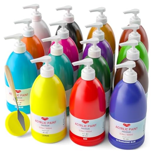 15 Color Large Acrylic Paint Set