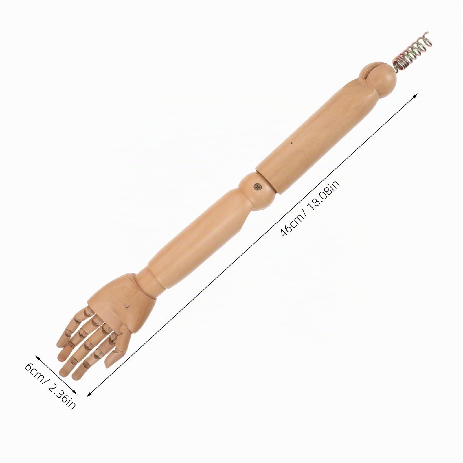 MAGICLULU 1 Paire de Bras de Mannequin pour présentation d'accessoires, Bras pour Adultes, Hommes et Femmes, adaptés aux modèles de vêtements et aux Accessoires prothétiques, Marron Clair