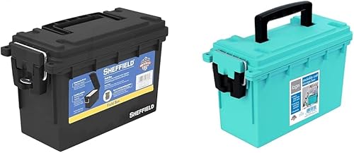 Miniatura 6 de Sheffield 12629 - Caja de campo, lata de almacenamiento de munición y lata de munición resistente al agua, estuche diseñado para almacenamiento de