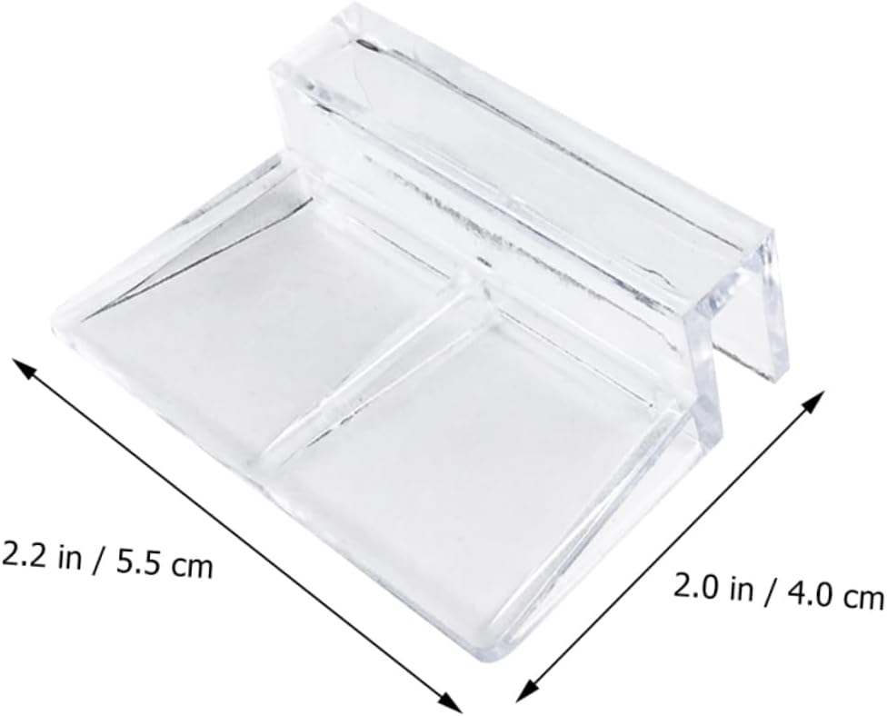 VANZACK Stable Performance Acrylic Material Aquarium Bracket 10pcs Clips for Lid Easy to Clean and