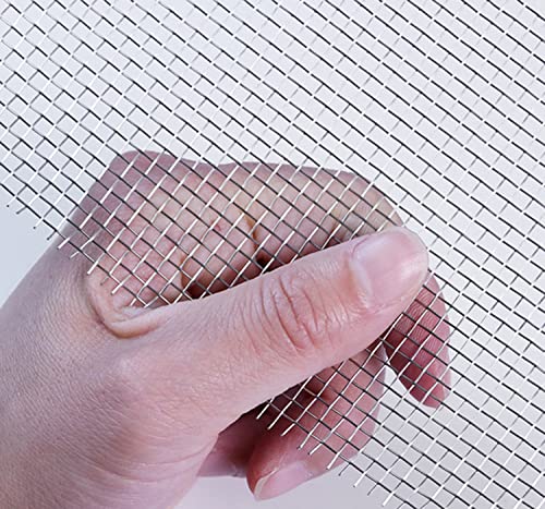 Grillage métallique tissé acier inoxydable dur écran maille argent 2mm - 2