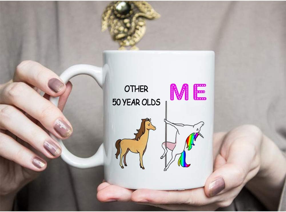 Lowest Price Funny 50th Birthday Gifts for Women, 50th Birthday Mug, 1972 50 Year Old Birthday Gifts, Happy 50th Birthday Gag Mugs for Her, Friend, Mom, Sister, Wife, Coworker,11 Ounces (Me)