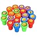 Produktbild Lokipa 20 Stück sortierte Emoji-Stempelkissen selbstfärbende Kunststoff-Stempel für Kinder