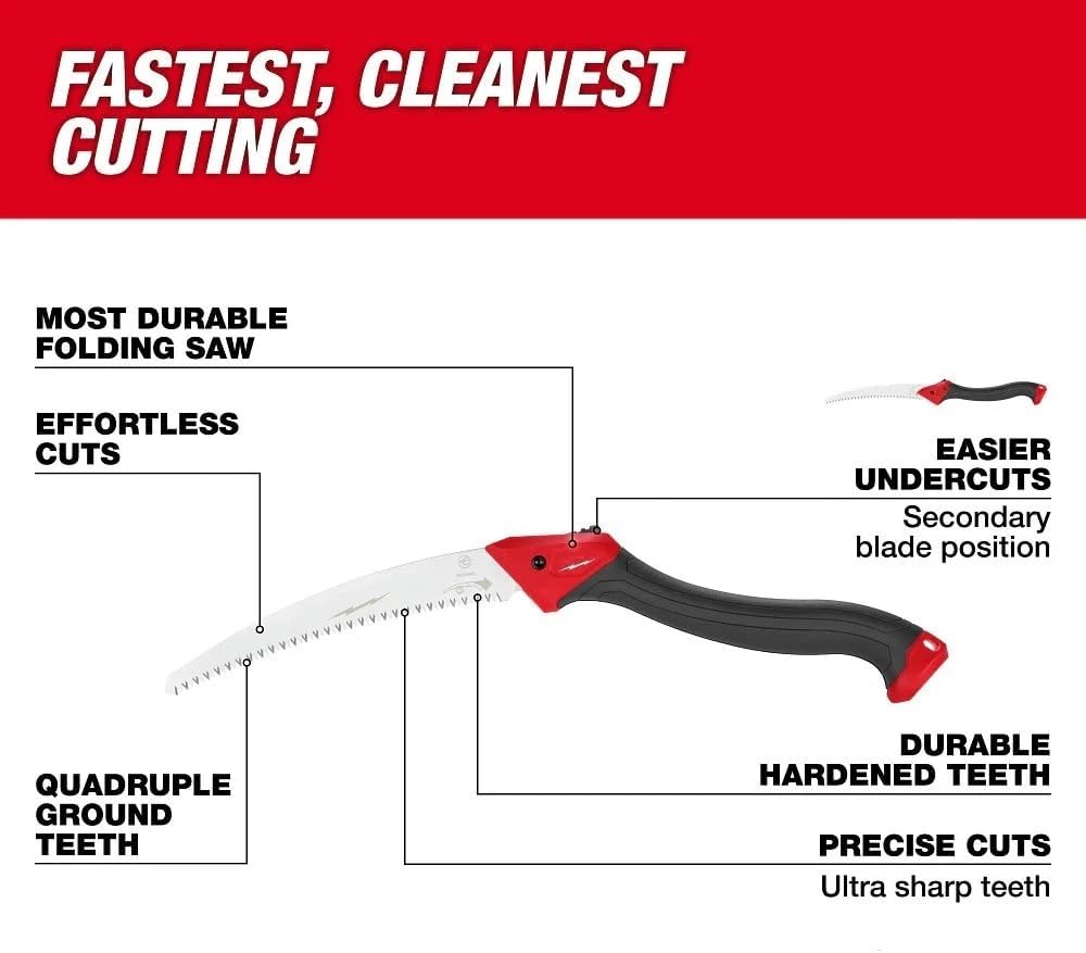 48-22-9371 for Milwaukee 10" Heavy Duty Folding Pruning Saw w/Comfort Grip Handle