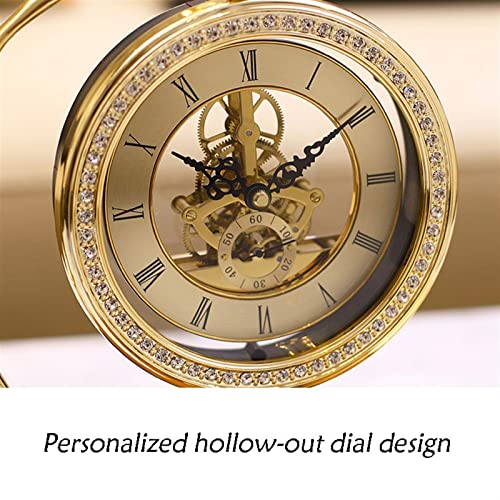 Reloj de mesa con forma de pájaro de cobre estilo nórdico para escritorio 5