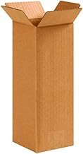 K K Industrial Multipurpose Corrugated Box for Packing, Corrugated Boxes 3 x 3 x 13 Inch Sturdy Boxes for Online Selling/E-commerce Shipping, Packaging Material for Amazon (Pack of 25)