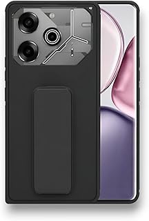 حافظة حماية متوافقة مع بوفا 6 بتصميم كيس مصنوعة من السيليكون باللون الأسود