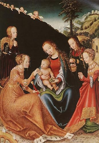 Art Tableau Mariage Mystique Sainte Catherine affiche impression grand format 60x90