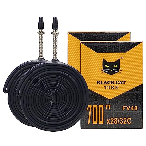 MAKELEN 2 Pcs 700x28C/32C Bike Tubes 48mm FV Presta Valve 700C Bike Tire Tube for Road Bike