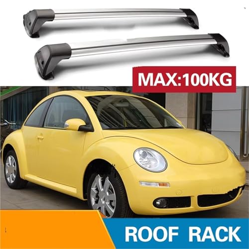 Barra techo silenciosa de aluminio con cerradura para maletero de VW Beetle 2