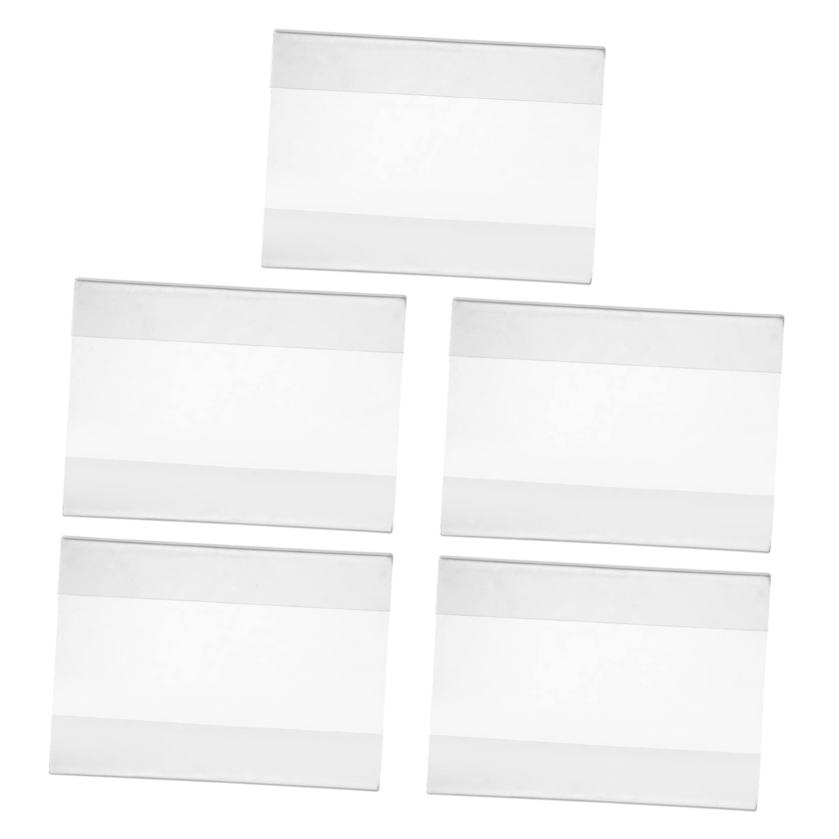 jojofuny 50stücke Acryl Preisschildhalter Transparente Tischaufsteller Für Supermärkte Und Geschäfte Einfach Zu Wechselnde Preisschilder Robust Und Langlebig Für Preispräsentationen