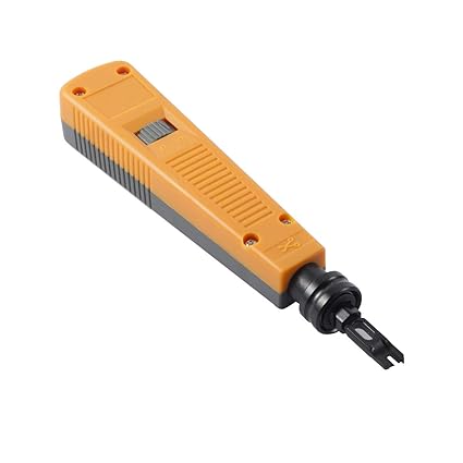 Punch Down Impact Tool Kit with 110 Blade Type for Ethernet Punch Down Block Keystone Jack & Network Wire Cable Repair