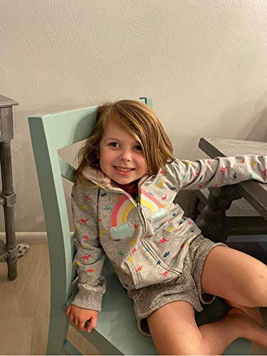 Popshion Toddler Girls Zip Up Rainbow Sweatshirt Winter Jacket Long Sleeve Hooded Coats Dino Shirt Fall Clothes Tops Kids Dinosaur Hoodies 4T #TOP5