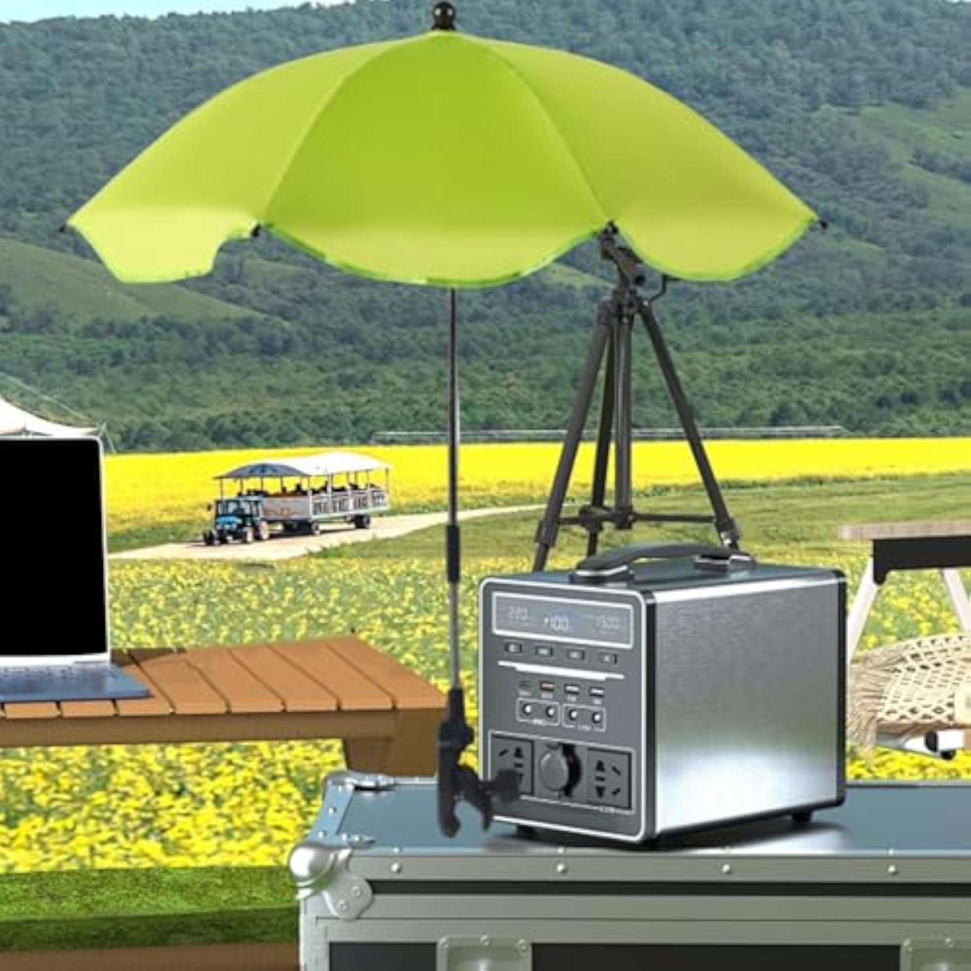 Clip-On Umbrella for Stroller, Beach Chair & Picnic