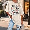 Vintage T Shirts for Women | Crew Neck - Admit It Life Would Be Boring Funny Women T Shirt - for Party Cream Colored XXL #1