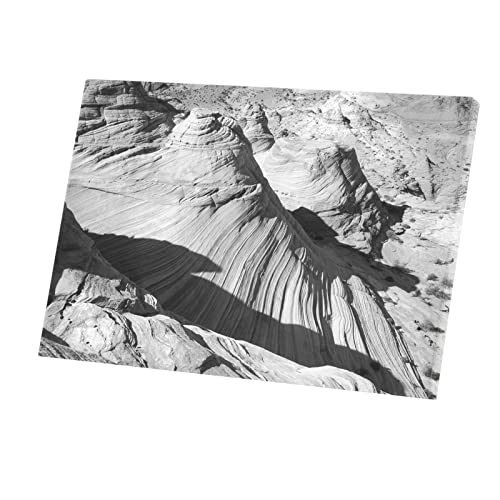 Poster le Grand Canyon en Noir et Blanc : toile imprimée nature 44x30 cm pour votre décoration