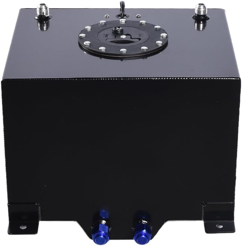 8 Gallon Fuel Cell Aluminum Fuel Tank 30L Universal Racing Street Drift Strip Fuel Gas Tank with Level Sensor - Black