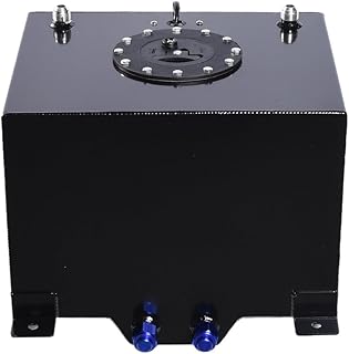 8 Gallon Fuel Cell Aluminum Fuel Tank 30L Universal Racing Street Drift Strip Fuel Gas Tank with Level Sensor - Black