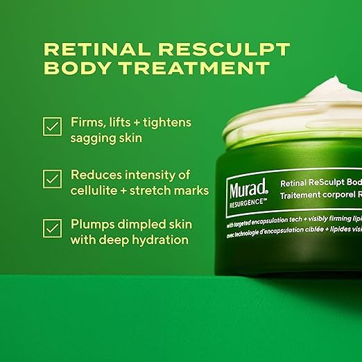 Murad Retinal ReSculpt Body Treatment – Encapsulated Retinal, Shea & Avocado Extract Body Cream to Firm, Lift, and Smooth Crepey Sagging Skin, Targeting Cellulite and Stretch Marks Nightly – 5.0 Fl Oz - Image 2