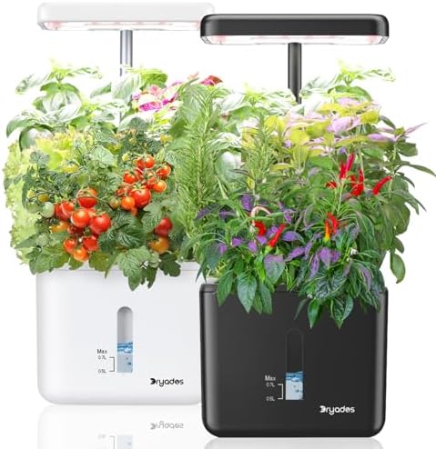 2 PACK Plant Pots Indoor Garden Planter Growing Systems Small Sma...