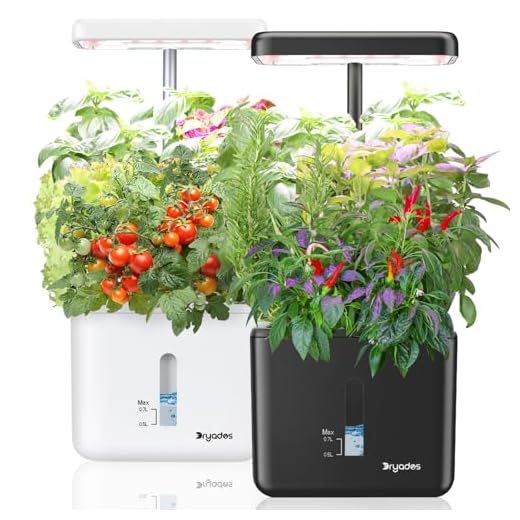 2 PACK Plant Pots Indoor Garden Planter Growing Systems Small Smart Soil Gardening System with 17 Watts LED Grow Light Auto Timer Self-Watering Soil Planter Pot Gifts for Mom Women (No Seeds&Soil)