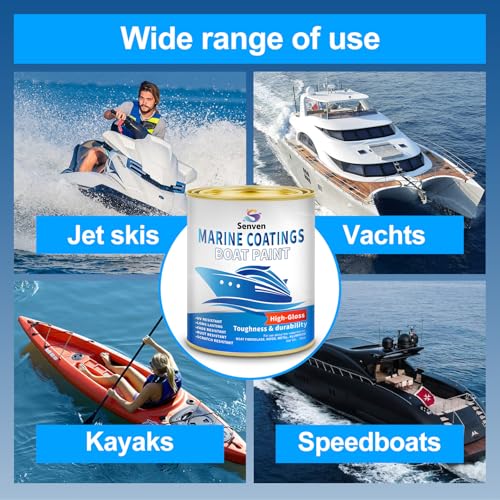 Image of Boat Paint 35 Oz Gloss Red Marine Boat Topside Bottom Enamel Paint, Marine Paint for Boats, Wood, Fiberglass Aluminum Metals Oil-Based Epoxy Red