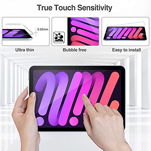 ProCase 2 Pack Screen Protector for iPad Mini 7 (A17 Pro) 2024 & Mini 6 2021 8.3 inch, Tempered Glass for iPad Mini 7th/6th Generation A2993 A2995 A2996, Case Friendly -Clear by ProCase - Image 6