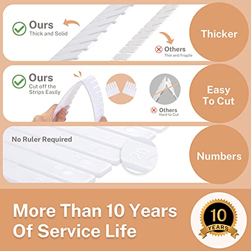 Maidmax 15Pcs Drawer Dividers For Clothes Adjustable Drawer Organizer For Underwear Makeup Kitchen Utensils Tools 16” X 2.7” Diy Dresser Drawer Separators Organizers For Bedroom Kitchen Office #TOP1