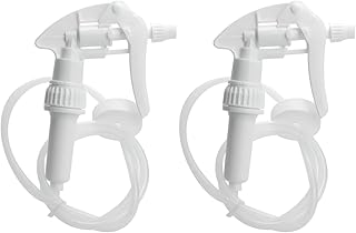 Premium Heavy Duty Remote Trigger Sprayer, 40” Extended Reach Hose White, 38/400 Neck Size Threaded Closure for Bottles and Containers (Pack 2)