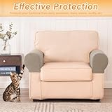 4-Pack Sandy Armrest Chair Covers, Set of 4 Stretch Armchair Covers for Arms，Non Slip Armrest Covers Spandex Polyester Sofa Arm Caps for Chairs Furniture Protector Sofa Armchairs Couches Recliner - Image 6