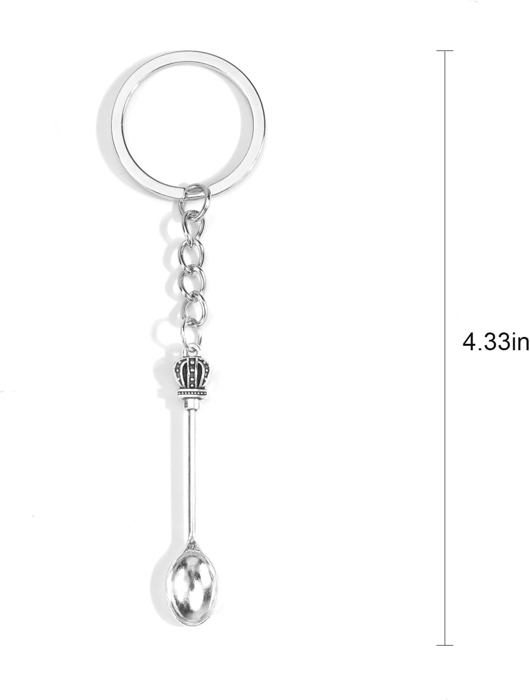 Crown Keychain Mini Spoon Fork Dinner Knife Keychain Vintage Gifts Western Gifts for Women Men Birthday Christmas