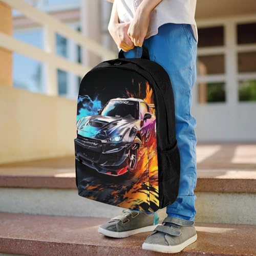 Sac à dos voitures de course pour soulager le dos des élèves de primaire