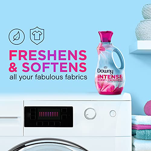 Downy Intense Scent + Freshness Laundry Liquid Fabric Softener, Spring Rush Scent, 166 Total Loads (Pack Of 2) #TOP3